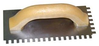 Tile Trowel, Square Notch 1/4