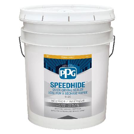 Primer/Sealer, Interior, Latex, SPEEDHIDE, White, 18.9 liter