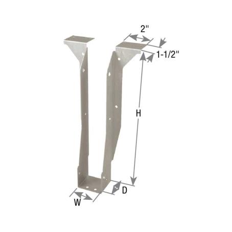 Joist Hanger, Top Mount, 2-Ply, 2-1/2