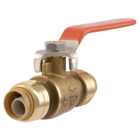 Line Stop, Straight, 1/4-Turn Ball Valve, Lever Handle, 1/2