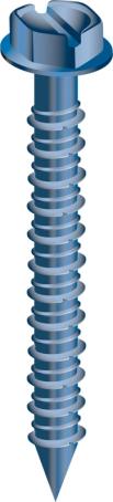 Concrete Screws, Hex Head, 1/4
