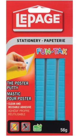 Adhesive, Lepage Fun Tak, 50 gram (10-00540-2)