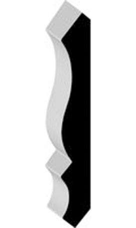 Crown Moulding, MDF primed, 1/2