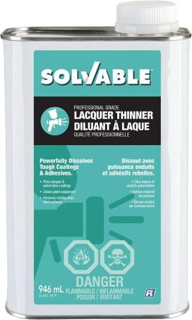 Lacquer Thinner, SOLVABLE (53-351), 946ml 