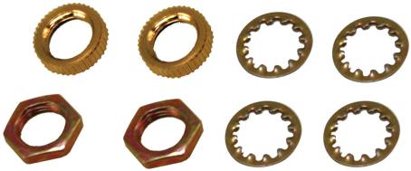 Lamp Nuts / Lock Rings, 1/8