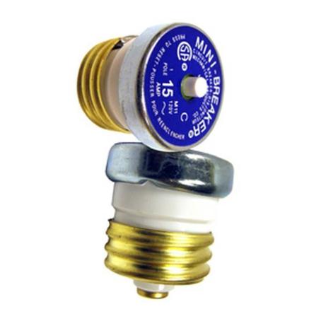 Mini Breaker (replaces screw-in fuse), 15 amp