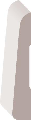 Casing, Solid Clear Pine, 3/8