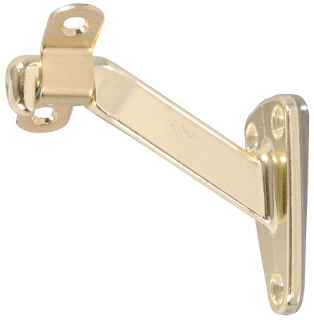 Handrail Bracket, Heavy Duty, BRASS PLATED, 1/pkg