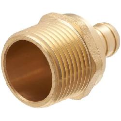 Male Adapter, PEX Insert Brass, 1/2