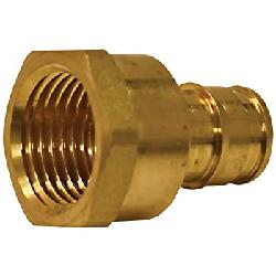 Female Adapter, PEX Insert Brass, 3/4