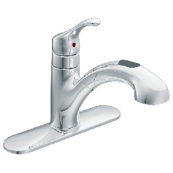 Kitchen Faucet, Single Lever Handle, with Pull-Out Spout, Spot-Resistant STAINLESS, Moen RENZO