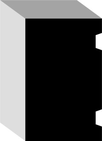 Brick Mould, Finger-Joint PIne, Primed, 1-1/4