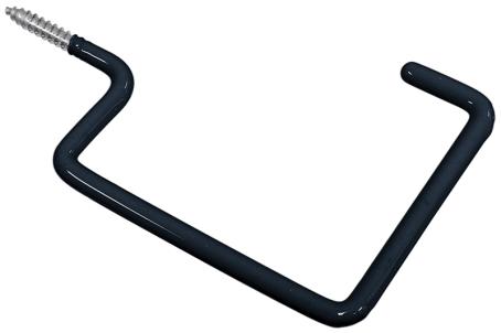 Storage Hook, Square, Vinyl-Coated Steel