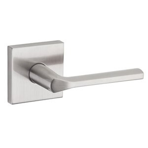 Passage Lever Set, LISBON, Square Rosette, SATIN NICKEL, Weiser Builder Pack