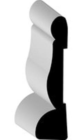 Casing, PVC White, 9/16