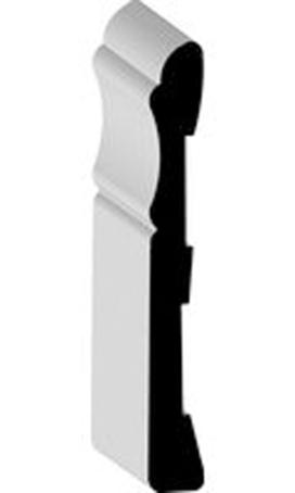 Baseboard, PVC White, 3/8
