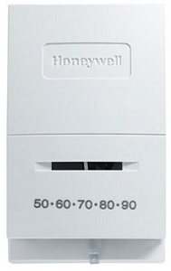 Thermostat, Manual, Heat Only, Low Voltage, Honeywell CT50K 