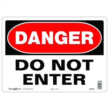 Sign, Aluminum, 10