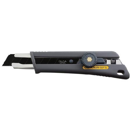 Utility Knife, Olfa, Rubber Grip, Ratchet Lock, (uses 18mm snap-off blades)