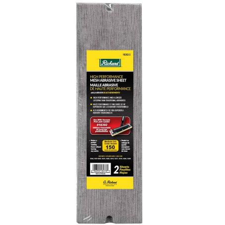 Sanding Sheet, Hi-Performance Mesh, 150 Grit, 2/pkg, Richard