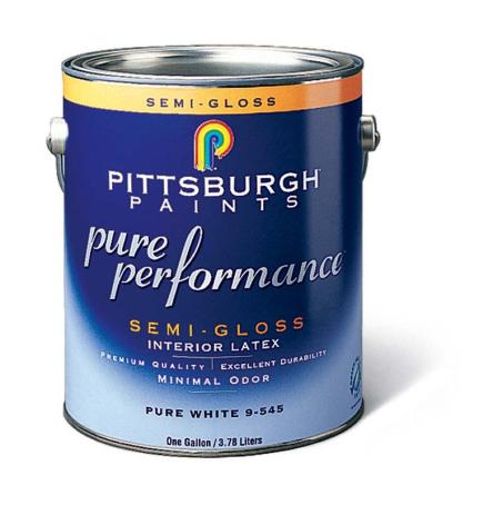 Paint, Interior, Latex, PURE PERFORMANCE, Semi-Gloss, Pastel Base, 3.78 liter