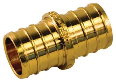 Coupling, PEX Insert Brass, 1/2