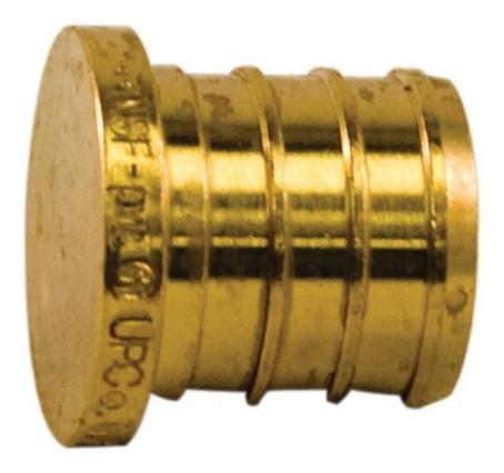 Plug, PEX Insert Brass, 1/2