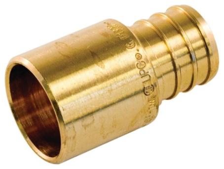Male Sweat Adapter, PEX Insert Brass, 1/2