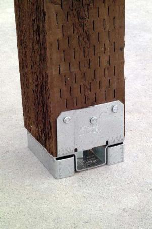 Post Base, Adjustable, 4x4, Galvanized