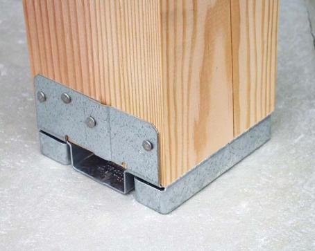 Post Base, Adjustable, 6x6, Galvanized