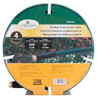 Garden Hose, PVC, 4-Ply, 5/8