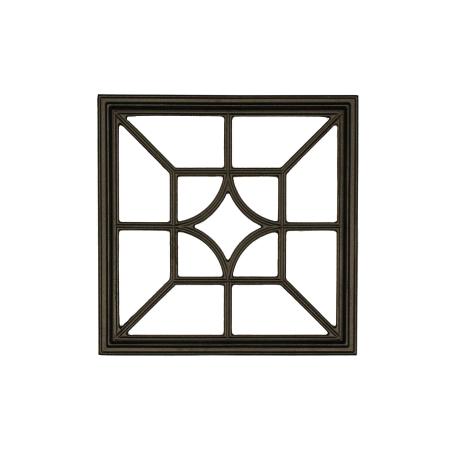 Fence & Gate Insert, Black Cast Iron, Square/Diamond, 15