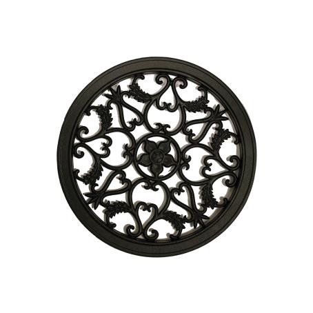 Fence & Gate Insert, Black Cast Aluminum, Circle, 15