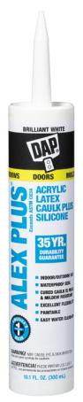 Caulking, Dap Alex Plus, WHITE, 300 ml